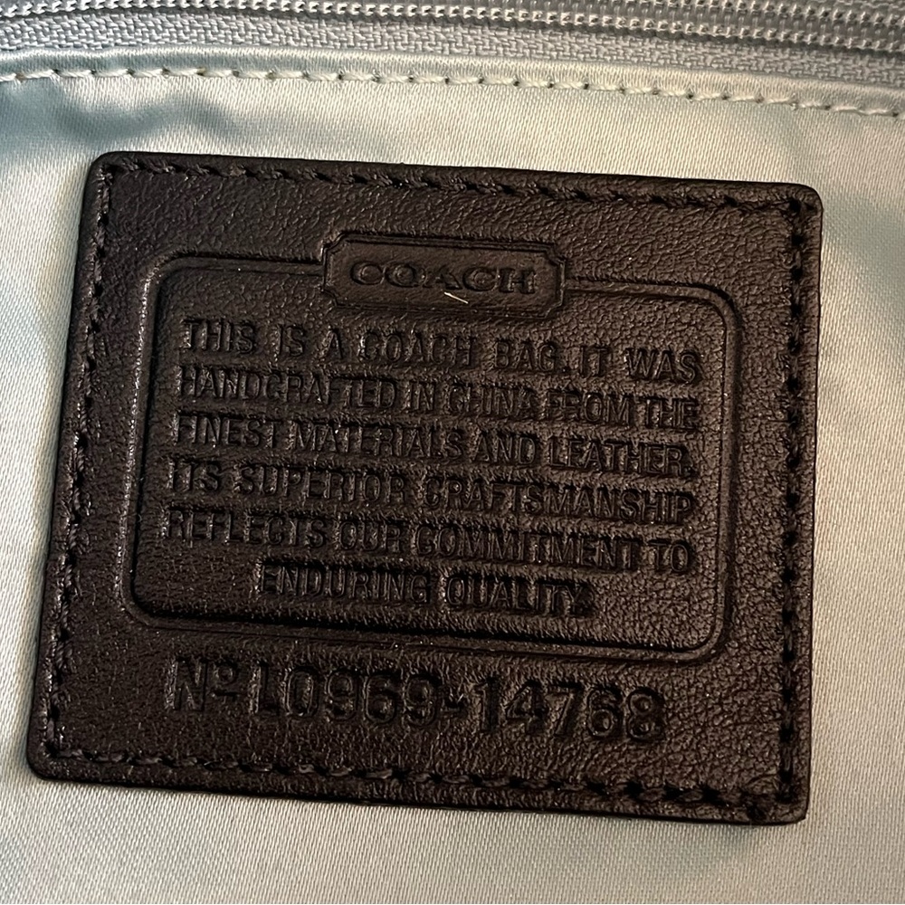 Coach Kristen Black and Gray Patterned Women's Bag - Picture 10 of 15